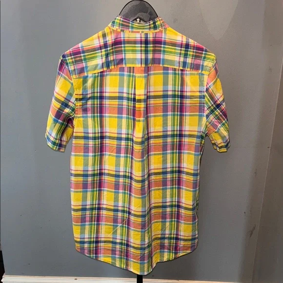 Polo by Ralph Lauren Yellow Multi Plaid Short-Sleeve Button-Down - Picture 3 of 6